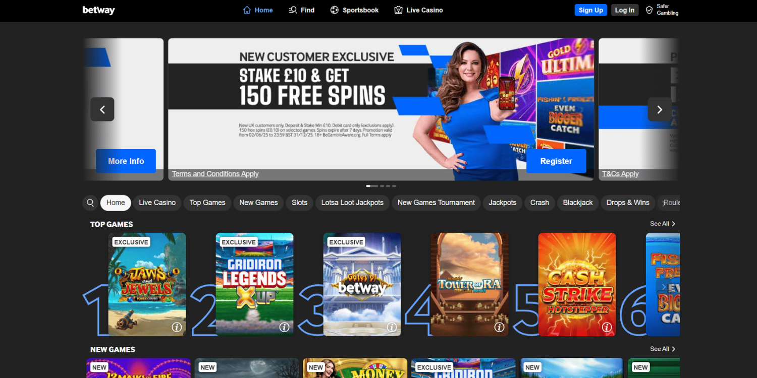 Betway betting site not on GamStop – UKGC and MGA licensed with deep sports markets
